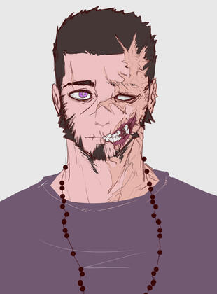 To escape, Kenny joined the army, leaving his brother and mother to deal with the monster at home. A cease fire was signed before he ever touched the battlefield. He couldn't go home, not after he abandoned them. It would be easier if he came home a corpse